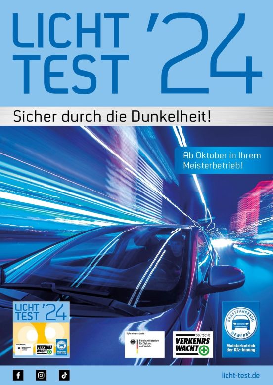 Plakat Licht-Test 2024